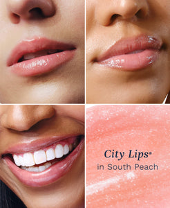 City Lips South Peach Plumping Lip Gloss