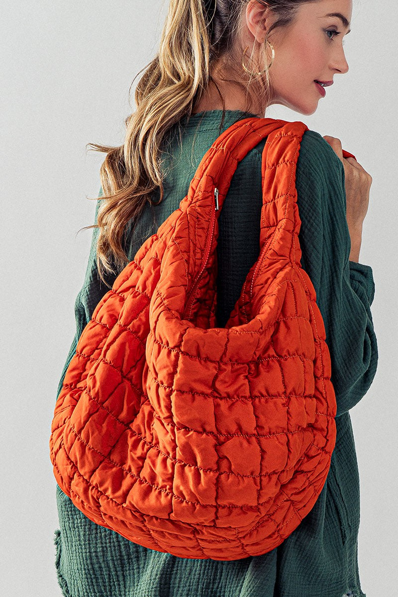 Kate Puffer Bag Orange