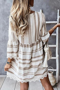 Aztec V-Neck Dress