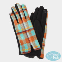 Load image into Gallery viewer, Plaid Check Patterned Touch Smart Gloves