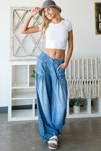 Load image into Gallery viewer, Blue Denim Palazzo Pants