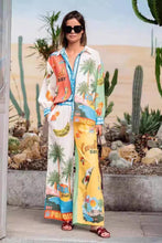 Load image into Gallery viewer, Graphic Wide Leg Pants Set