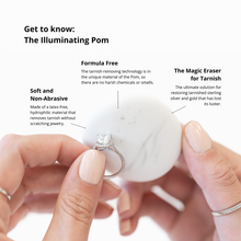 Load image into Gallery viewer, Illuminating Pom Tarnish Eraser®