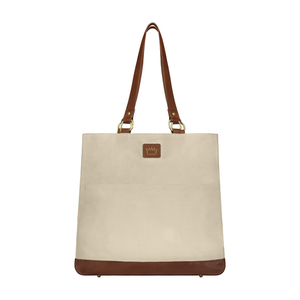 The Elaine Tote - Ivory & Luggage