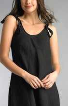 Load image into Gallery viewer, Tie Tank Dress Black