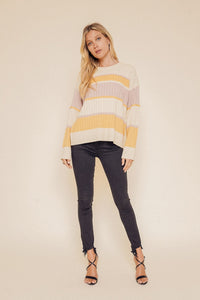 Rib Striped Sweater