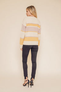 Rib Striped Sweater