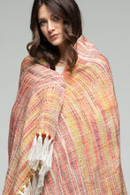 Load image into Gallery viewer, Chunky Yarn Multicolor Throw Blanket Blood Orange