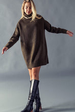 Load image into Gallery viewer, Turtleneck Sweater Dress