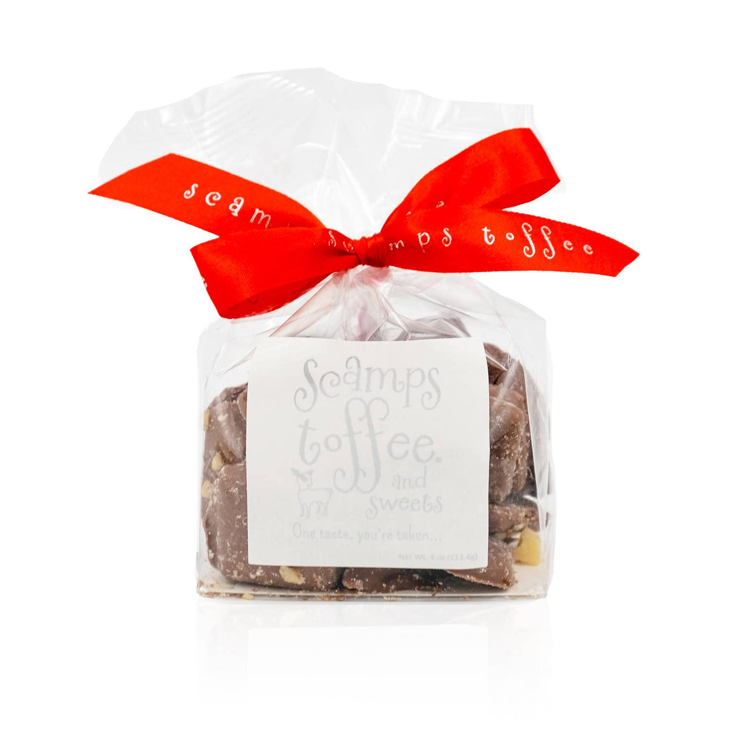 4 oz Milk Chocolate Toffee Holiday Bag