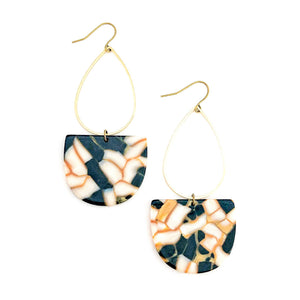 Emmy Earrings || Black + Copper