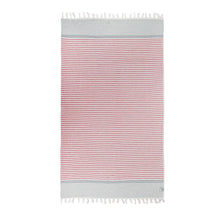 Load image into Gallery viewer, Gallipoli Peshtemal Pure Cotton Beach Towel Red