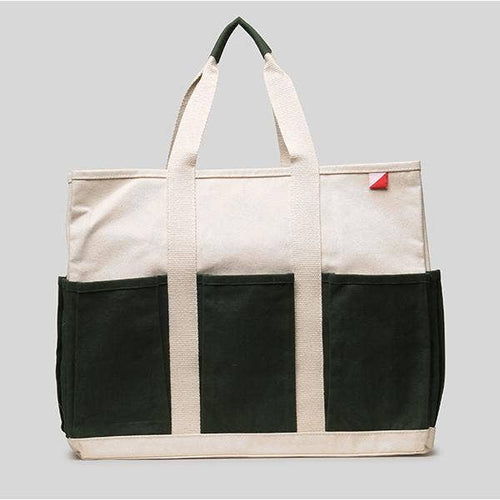 Multi-Pocket Tote Bag Large Black