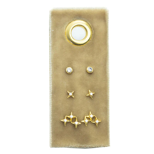 Star Velvet Stud Gift Set