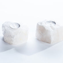 Load image into Gallery viewer, Quartz Crystal Candle Holder