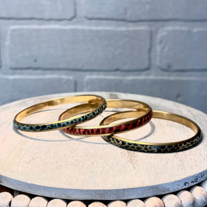 Thin Snakeskin Bangle