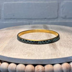 Thin Snakeskin Bangle