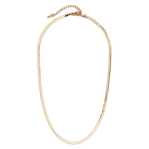 18" Herringbone Chain Necklace
