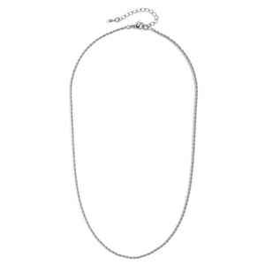 18" Thin Twist Chain Necklace