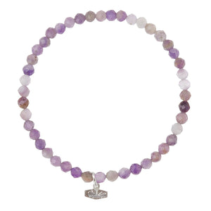 Mini Faceted Stone Stack Bracelet