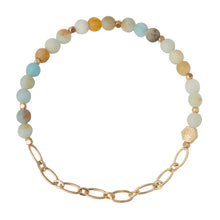 Load image into Gallery viewer, Mini Stone Chain Stacking Bracelet