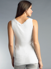 Load image into Gallery viewer, White Linen Sparkle Tank