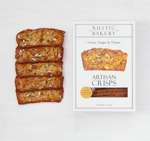 Rustic Bakery Artisan Crisps - Citrus, Ginger & Thyme