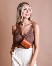 Load image into Gallery viewer, Cognac Waist Belt Bag