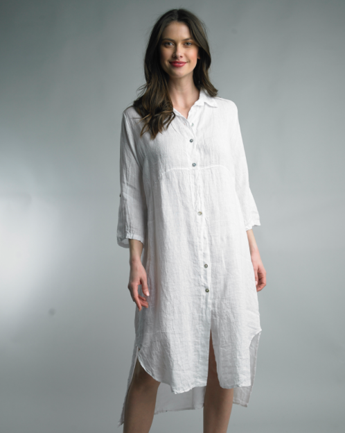 White Linen Duster