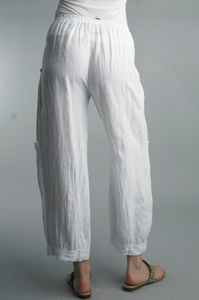 Button Linen Pants