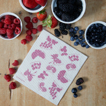 Load image into Gallery viewer, Mixed Berries Swedish Dishcloth