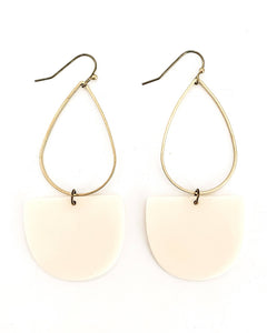 Emmy Earrings || Matte Ivory