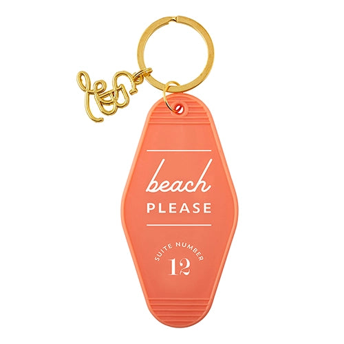 Beach Please Keychain