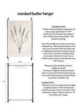 Load image into Gallery viewer, Frameless Leather and Steel Hangers