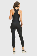 Load image into Gallery viewer, Racerback Unitard Black