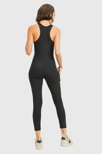 Racerback Unitard Black