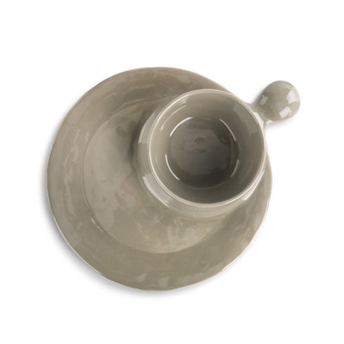 Soup & Sandwich Plate - Dark Gray